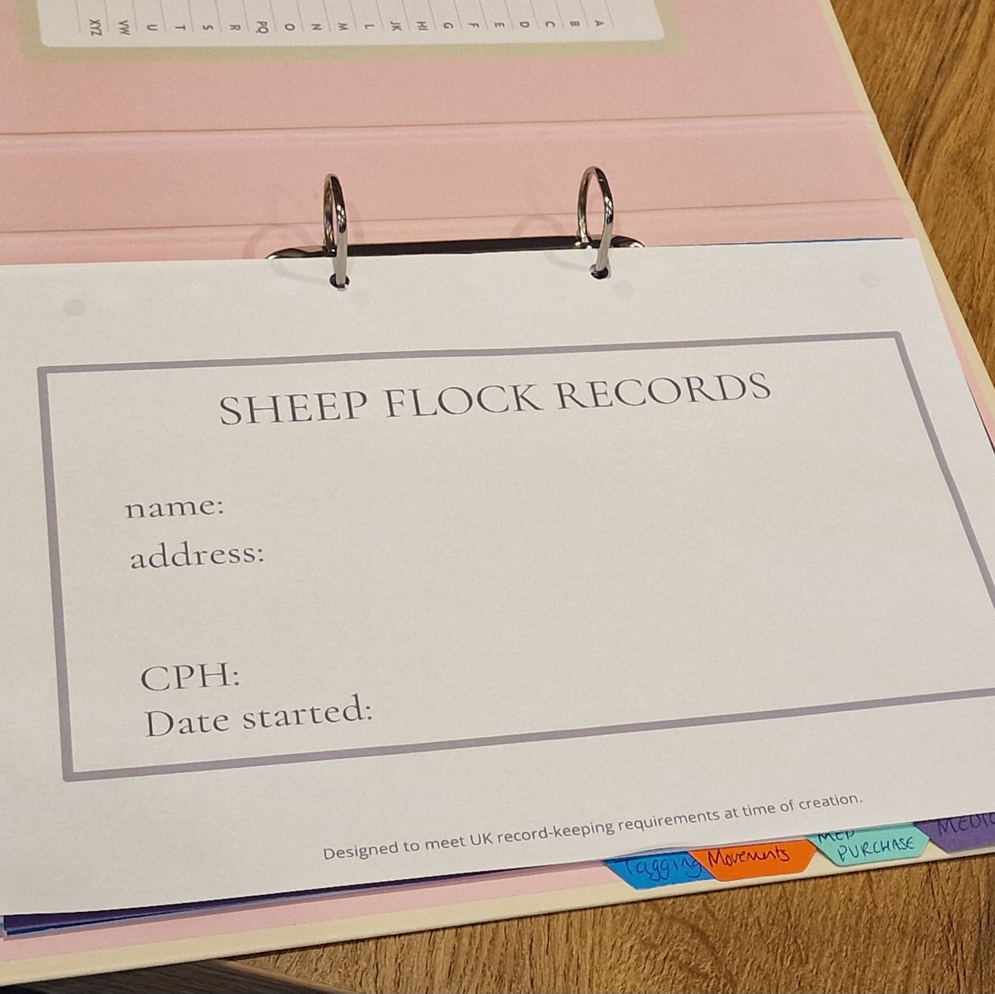 Sheep Flock Records - Printable pack
