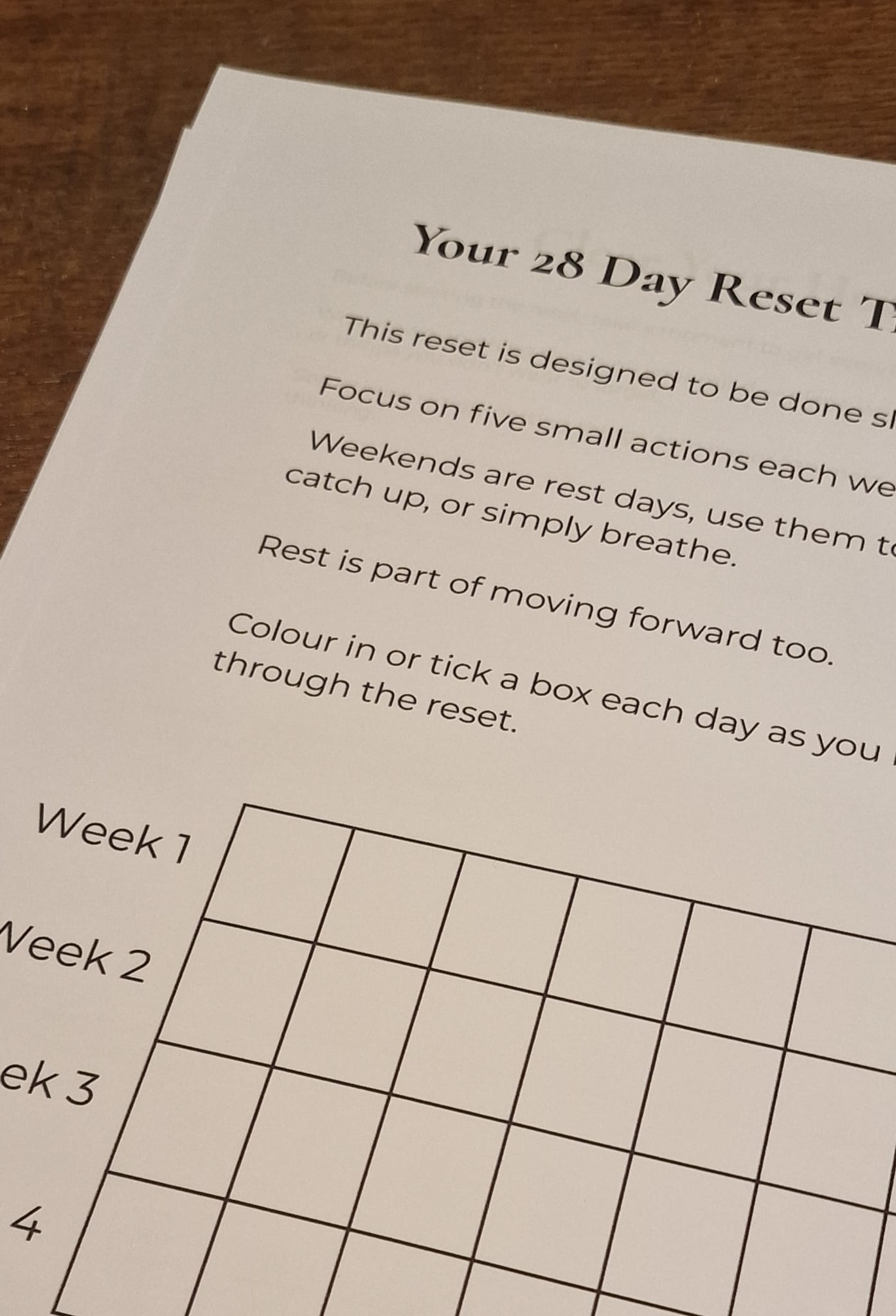 Get out of the rut, 28 day life reset. pdf