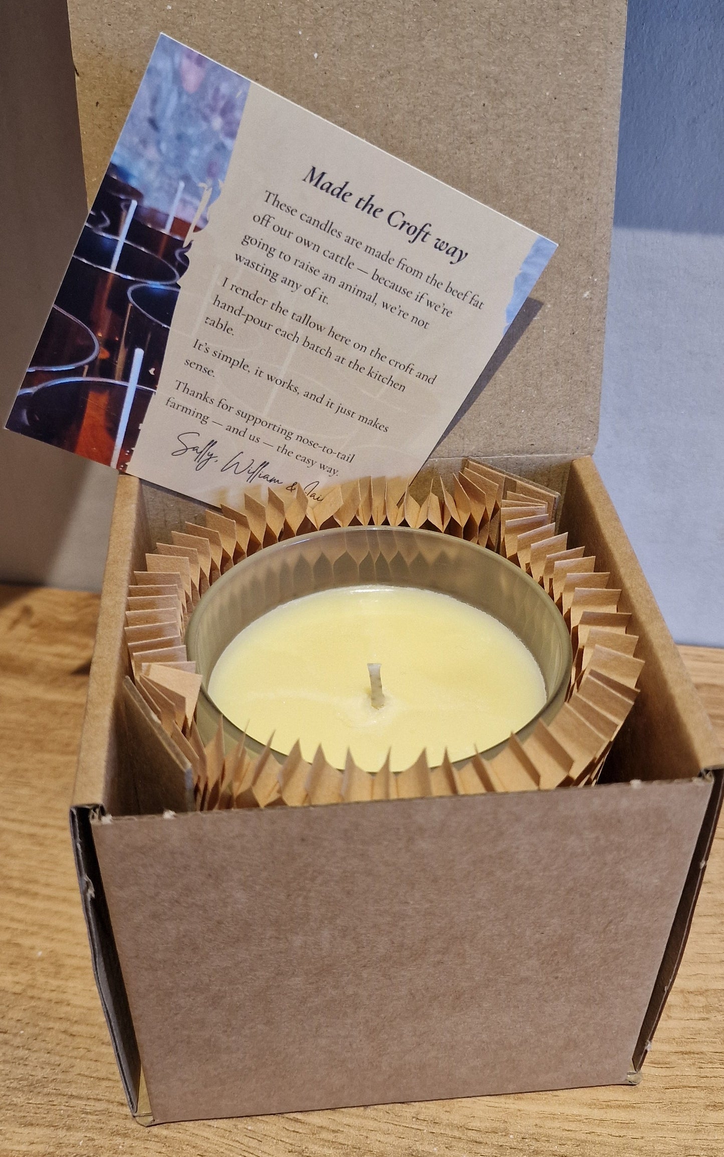 Winter Berries tallow candles